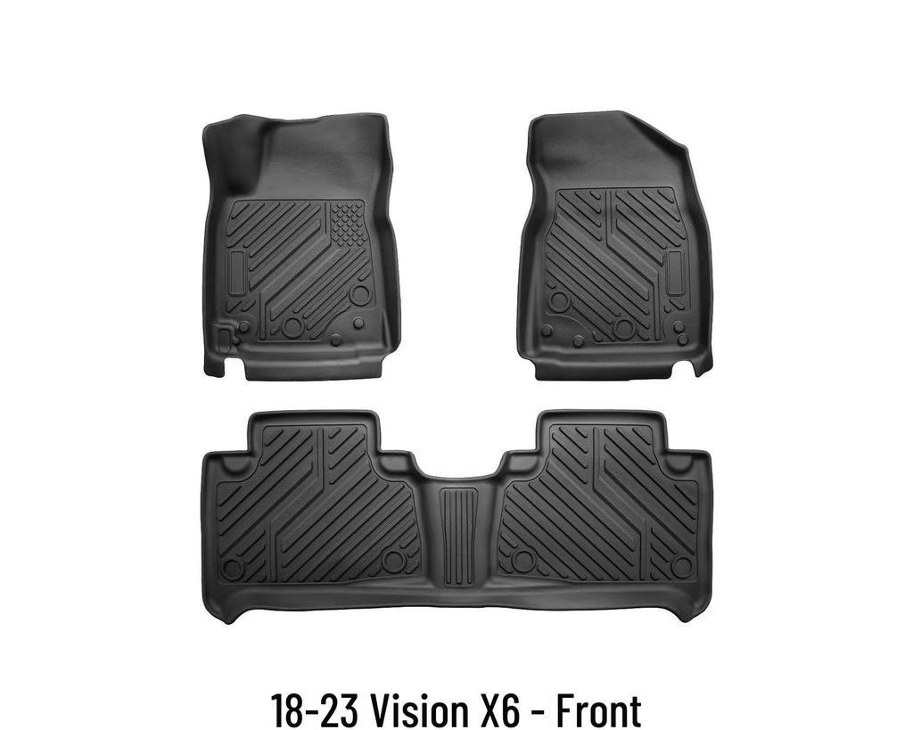 Vision X6 3D High Edge TPE Floor Mats (2018-2023) - Eco-friendly Interior Protection