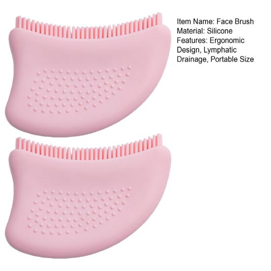 1/2Pcs Lymphatic Contour Face Brush Chin Face Neck Sculpting Reduce Puffiness Lymphatic Drainage Massager Brush Ergonomic Fatigue Relief Facial Care
