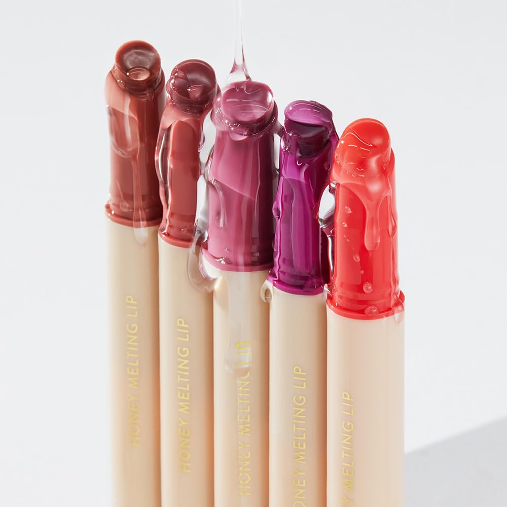NATURE REPUBLIC Honey Melting Lip Fig Glossy Lip Color Balm (02 Milk) Lipstick, Care,