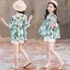 Girls' Summer Suits, Summer Western Style, Korean Children's Two-piece Suits, Girls' Children's Clothing