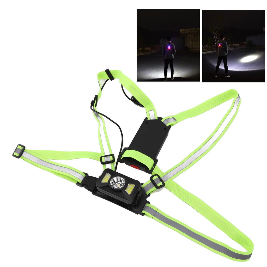 D5 Outdoor Night Running Chest Head Lights Dual Light Sources Cycling Sport Lighting Head Lamp Torch for Walking Jogging Camping