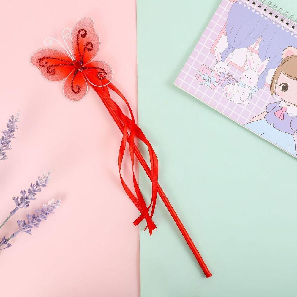 

Dreamlike Colorful Fairy Wands Girls Wand Kids Stick Wand Wedding Princess Wand Birthday Gift красный