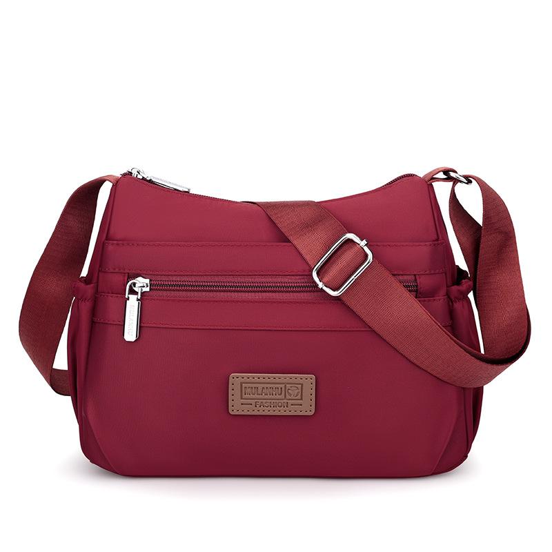 Malá čtvercová taška Mateřská taška Dámská taška Vícevrstvá Lehká Velkokapacitní Taška přes rameno a crossbody