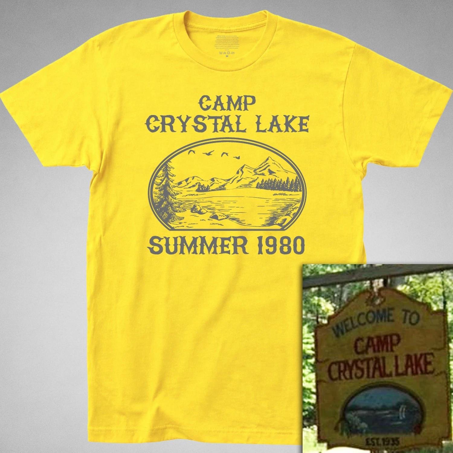 Camp Crystal Lake T-SHIRT Friday 13th Jason Voorhees vintage retro horror 1980 XXXXL