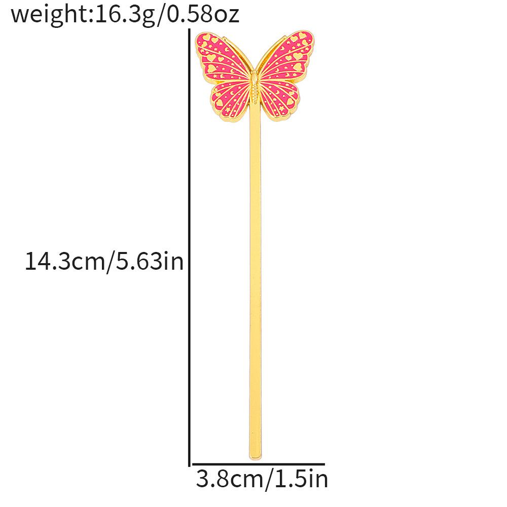 Aesthetic Book Page Clip Butterfly Metal Bookmark Student Reading Book Accessories School Stationery Decorating Books Gifts