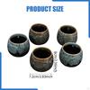 5Pcs Japanese Ceramic Tea Cups Chinese Teacups Birthday Gift Coffee for Drinks Milk and