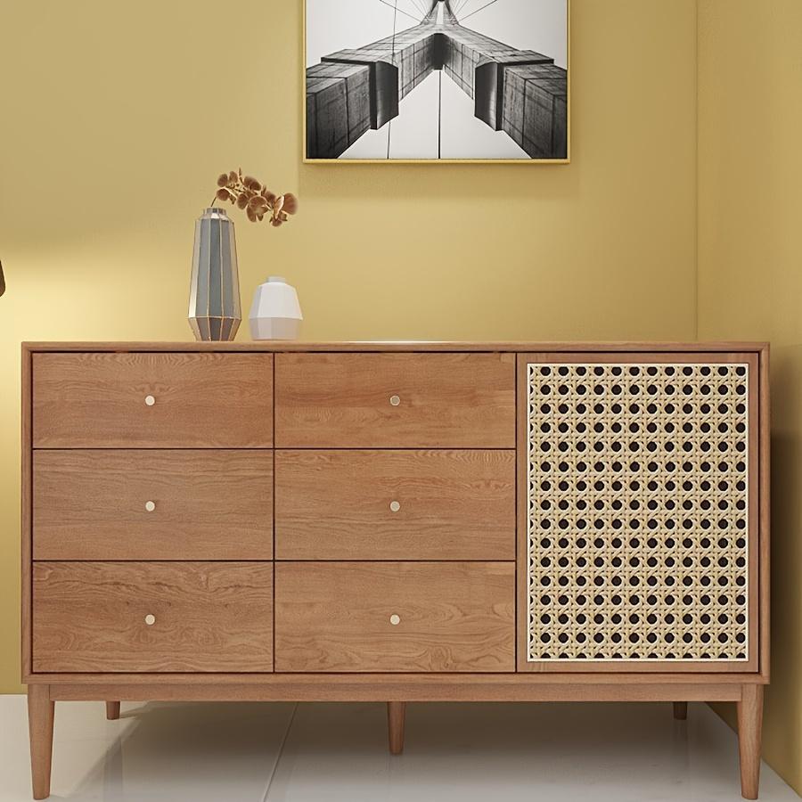Rivestimento Murale Classico in Rattan PVC 3D, Staccabile e Incollabile, Decorazione Casa in Intreccio, Adesivo Ristrutturazione Murale in Vinile, Idrorepellente, per Cucina Bagno