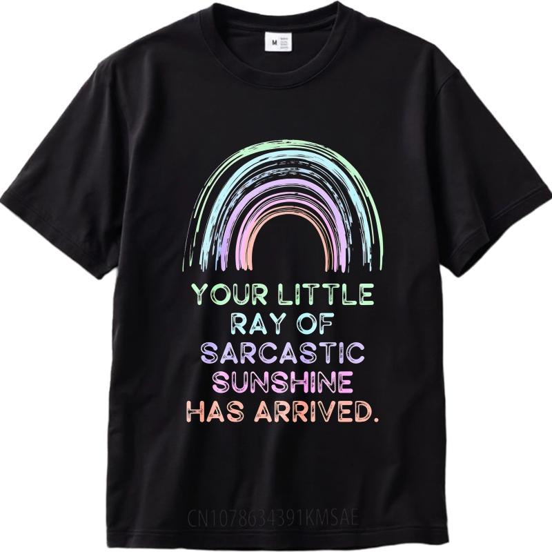 Modisches Sommer-T-Shirt für Herren Dein kleiner Sonnenstrahl des Sarkasmus ist angekommen Kurzarm Reise O-Ausschnitt T-Shirt