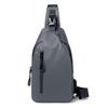 New Outdoor Large-capacity Messenger Bag, Men's Breast Bag, Fashionable and Simple Fashion Trend Shoulder Bag