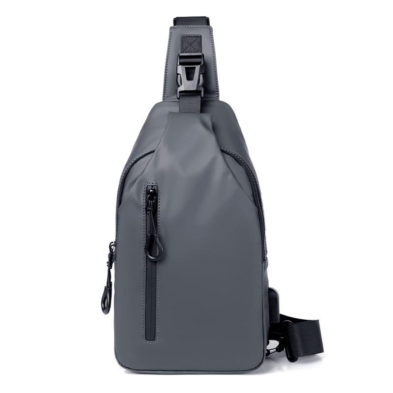 New outdoor large-capacity messenger bag, men's breast bag, fashionable and simple fashion trend shoulder bag