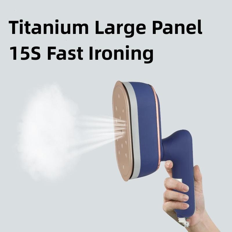 Tragbare Dampfbügeleisen für Kleidung, nass und trocken, Handbügelmaschine, 15 Sek., Schnellheizreiniger, 1200 W, Bügeln