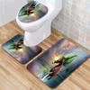 Unicorn Bathroom Floor Mat Toilet Three-Piece Set