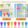 Relaxing Soft Worry Stone Fidget Toy Textured Silicone Suction Cup Toy Children Sensory Stone  Kids
