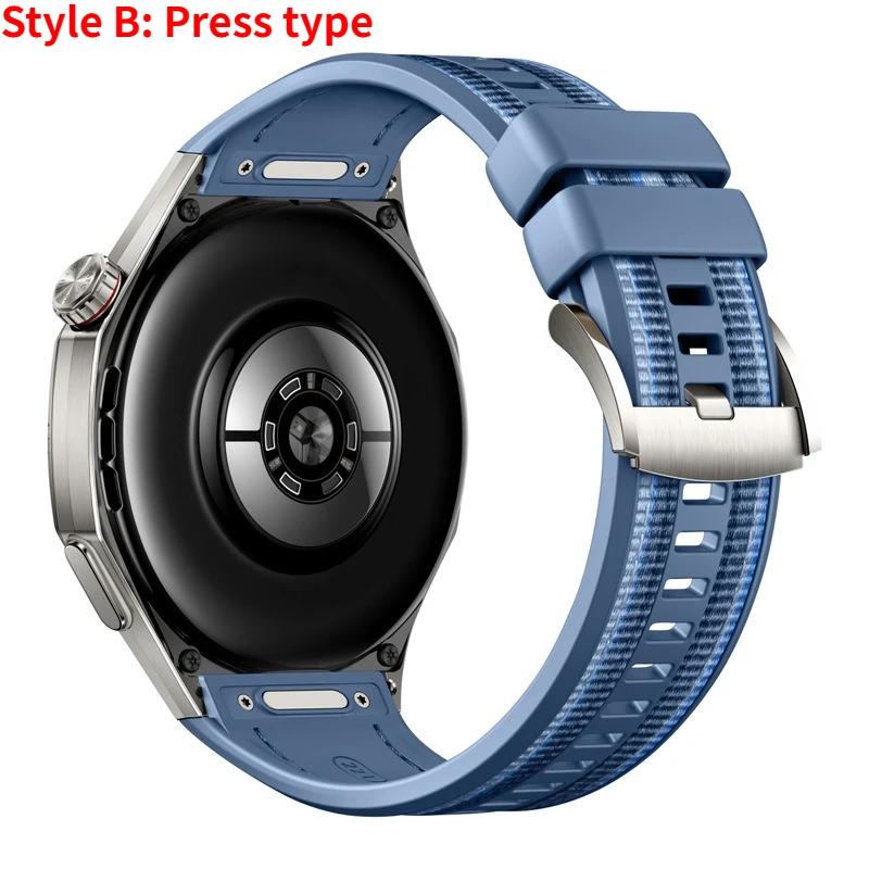 Silicone+Woven Strap For Huawei Watch GT6 Pro 46mm Sport Strap for Huawei Watch GT6 Pro 46mm Bracelet Correa Accessories