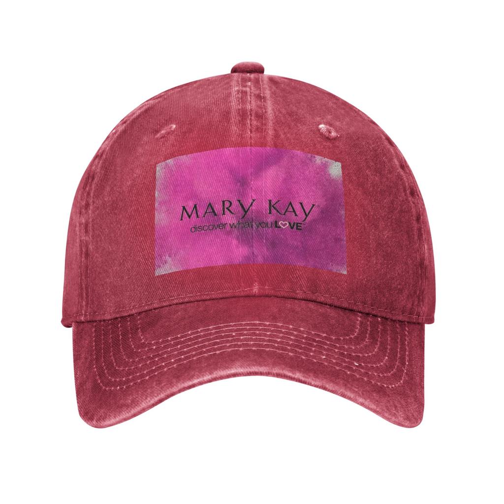 Mary Kay Washed Denim Cap Casual Baseball Caps Adjustable Hat Summer Unisex Baseball Hats