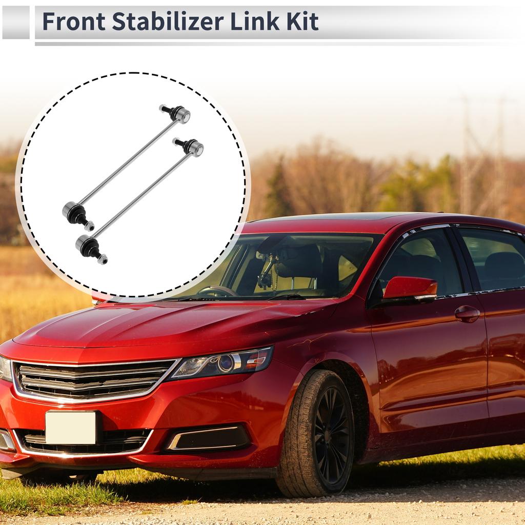 X Autohaux Front Stabilizer Bar Links No Bushing for VOLVO C30 2007 - 2013 No.K80880 2 Pcs
