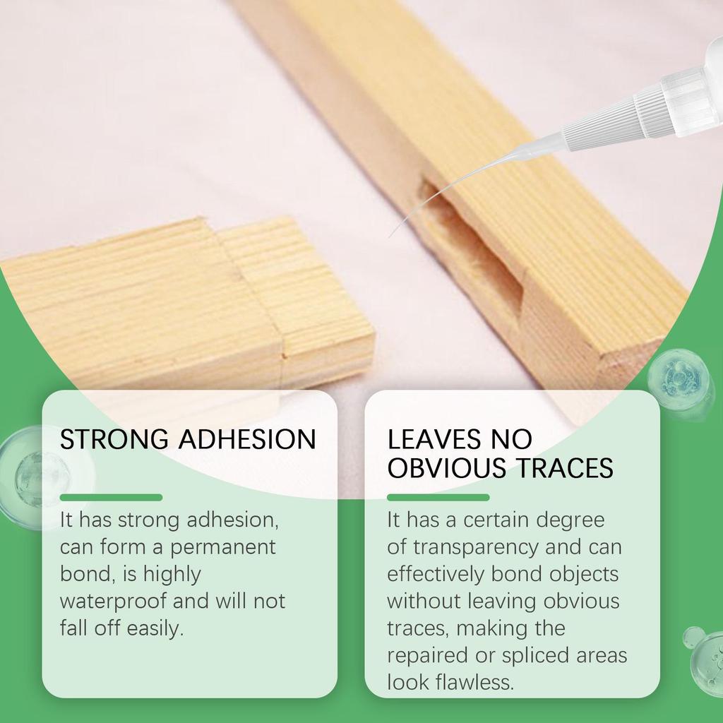Jue Fish Waterproof Multi-Purpose Glue: Seamless, Oily Liquid Adhesive for Household Repairs