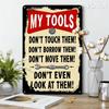 Vintage Metal Wall Sign, Retro Flat Poster for Room Decor