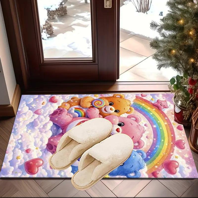 Rainbow Bears  Carpet, Chair Rug,Rug for Office Bedroom living rooms, Doormat decor Fan Gift Christmas Gift