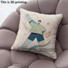 Original Prints Modern Dancing Character Throw Pillow Covers Pattern Cushion Cover Suitable for Sofa Bedroom Car Pillow Cover