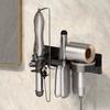 Aluminum Hair Dryer Holder 3 in 1 Toilet Blower Holder Practical Curling Iron Shelf  Bathroom