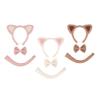 Katzen Kostüm Zubehör Katzen Ohren Stirnband Schwanz für Kinder Kleinkinder Halloween Cosplay Party Zubehör Tier Kostüm