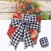 Polyester Gingham Wrapping Ribbon Plaid Burlap Ribbon Christmas Crafts Decoration Braid