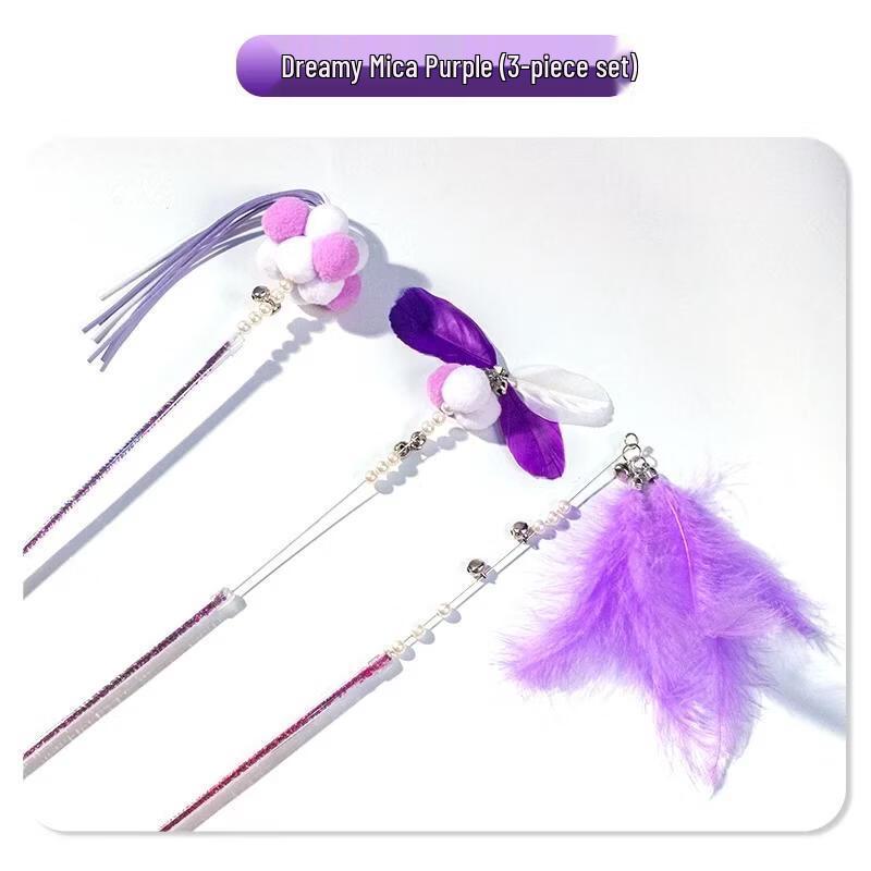 MANWOGA Retractable Cat Wand with Replacement Heads
