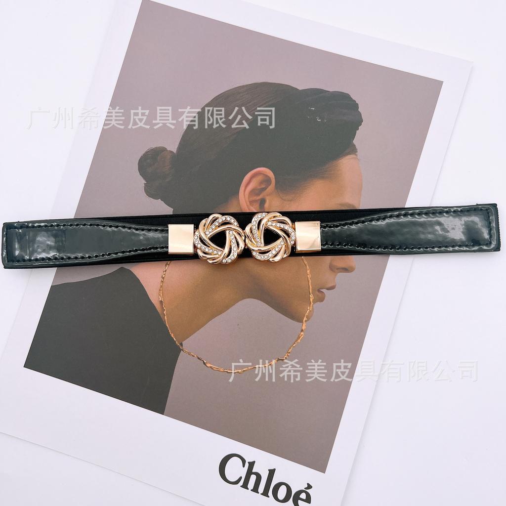 Cintura con fibbia regolabile disponibile in quattro stagioni, cintura sottile alla moda, cento abbinamenti, abito, decorazione, cintura da donna