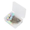 100pcs Flower Head Sewing Pins Flat Head Straight Quilting Pins for Sewing   Projects