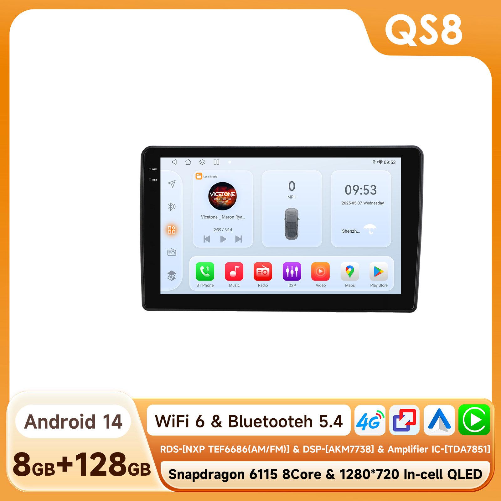 

Hizpo Snapdragon Интеллектуальная Android Автомагнитола для Ford Fiesta 1995-2001 Focus MK1 1998-2004 Carplay Android Auto Мультимедийный плеер DSP GPS Автомагнитола QS8 8Core 8G 128G