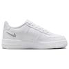 Nike Air Force 1 GS Cut Out Swoosh - White Photon Dust Kids Sneakers FQ2413-100