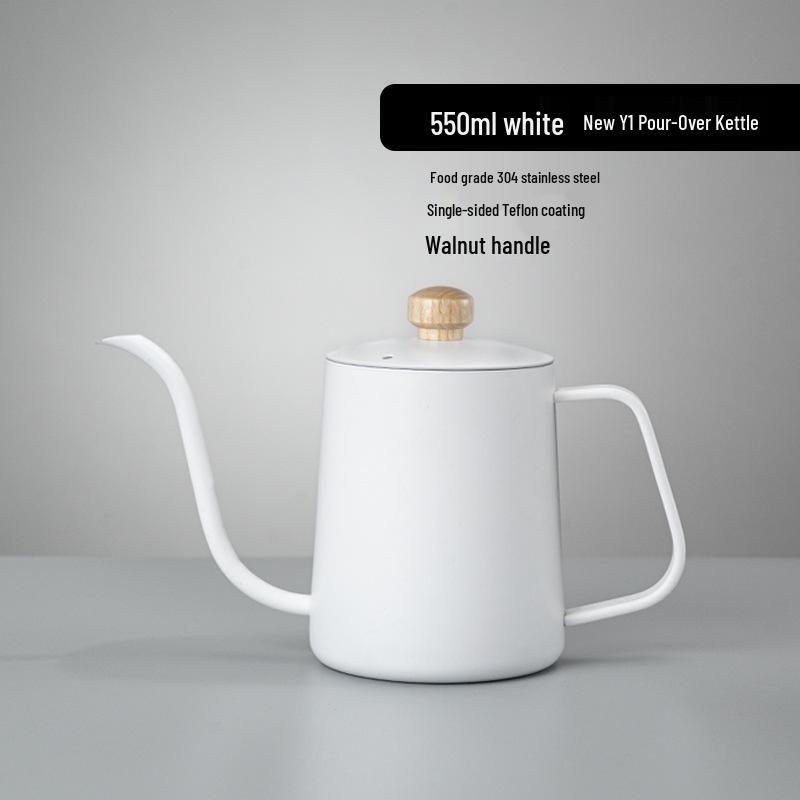 Σετ Καφέ Κανάτας Λαιμού Χήνας από Ανοξείδωτο Ατσάλι με Θερμόμετρο & Αντιθερμική Λαβή - Δωρεάν Αποστολή