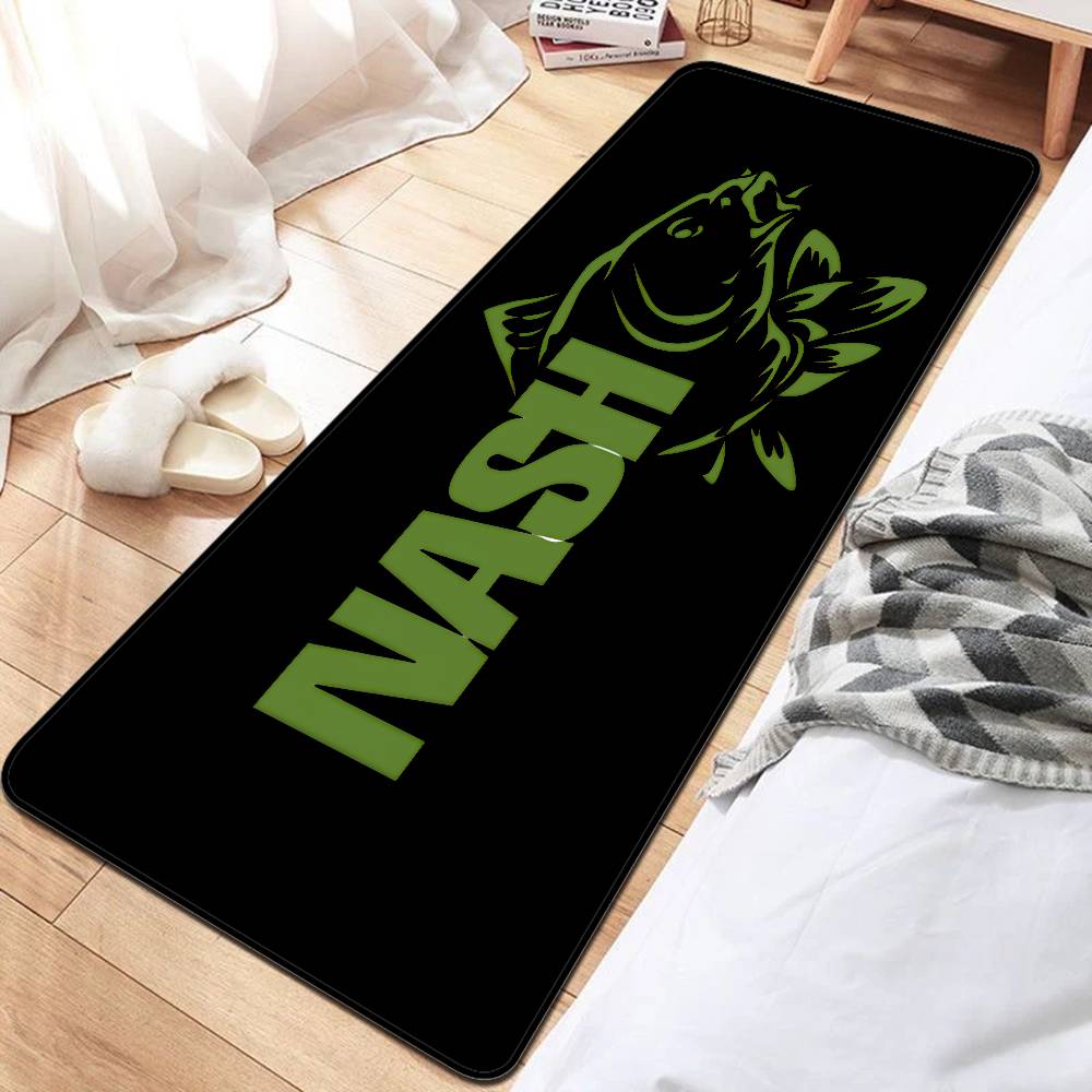 Nash Fishing Logo Floor Mat INS Style Soft Bedroom Floor House Laundry Room Mat Anti-skid Bedside Area Rugs