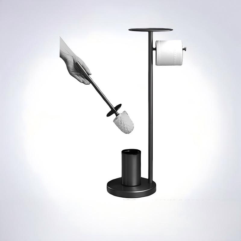 German Gunmetal Bathroom Floor Holder with