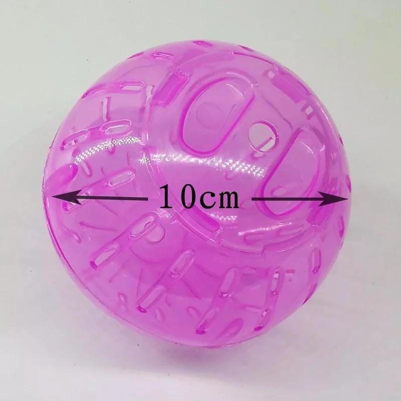 10cm Hamster Gerbil Rotte Trening Plast Løpekule Leke Kjæledyr Hjul Gnagere Mus Joggekule Leke Rullende Kuler Treningshjul