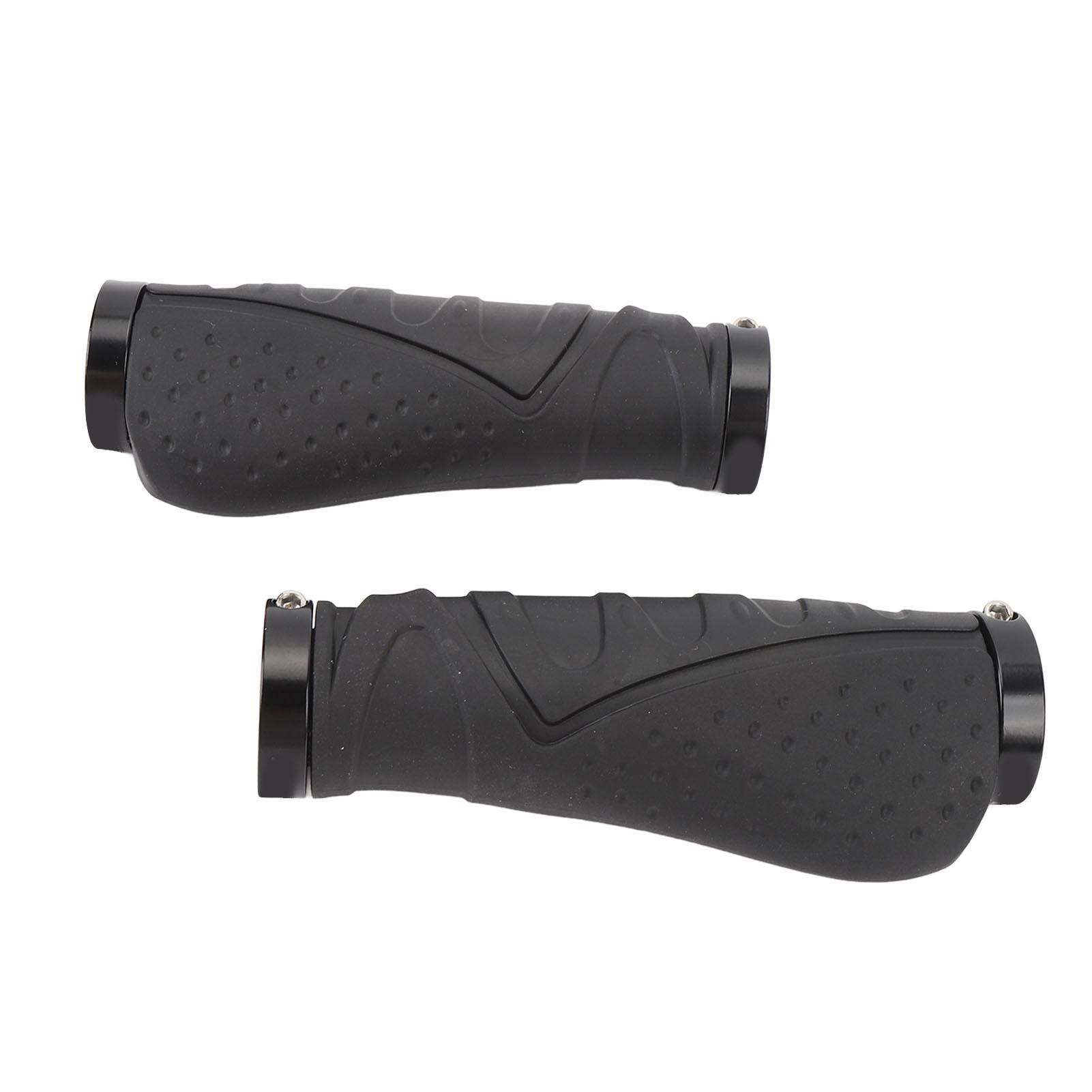 

2 шт. Велосипедные ручки Резиновые Противоскользящие Эргономичные Ручки для горного велосипеда с заглушками для руля для 22,2 мм