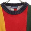 TOMMY HILFIGER 90s Old Flag Tag Long sleeve knit XL Multi sweater Men's Used
