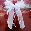 1pcs White Ribbon Bows Wedding Bowknots Ribbon DIY Gift Wrap Satin Ribbon Wedding Car Chair Vase Guest Favors Decoration
