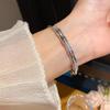 18K Gold Plated Zircon Bamboo Bracelet – New Chinese Style, Fashionable & Versatile with a Light Luxury Feel.