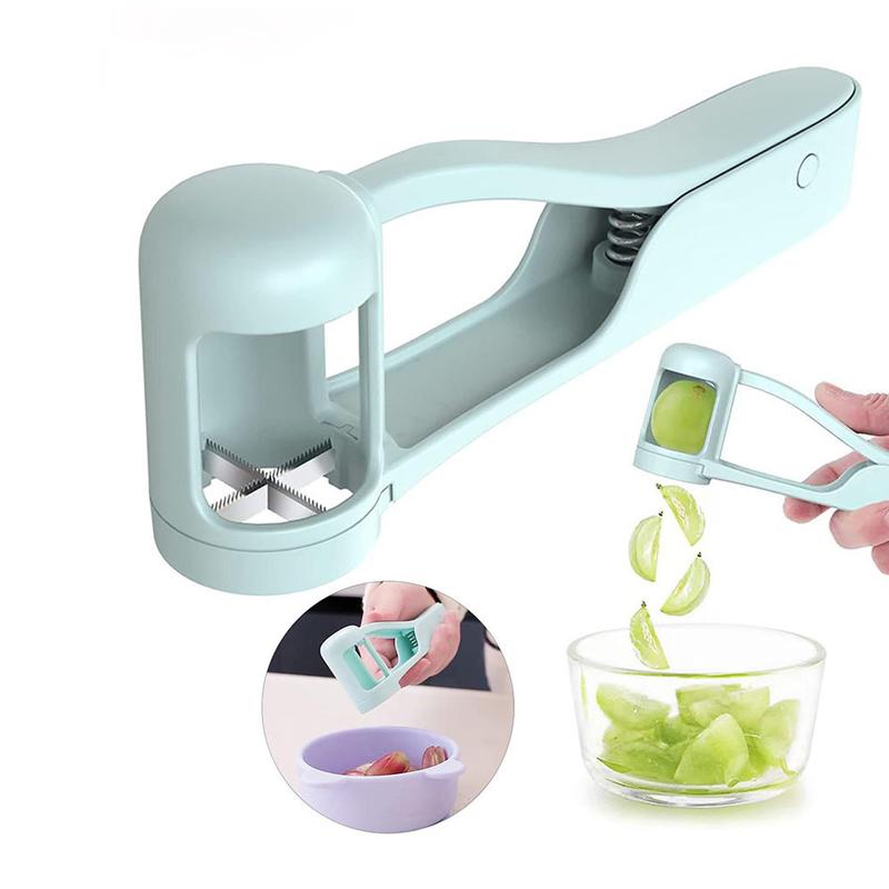 Tomato Slicer Cutter Grape Tools Cherry Fruit Salad Splitter Artifact for Toddlers Small Kitchen Accessories Cut Gadget for Baby