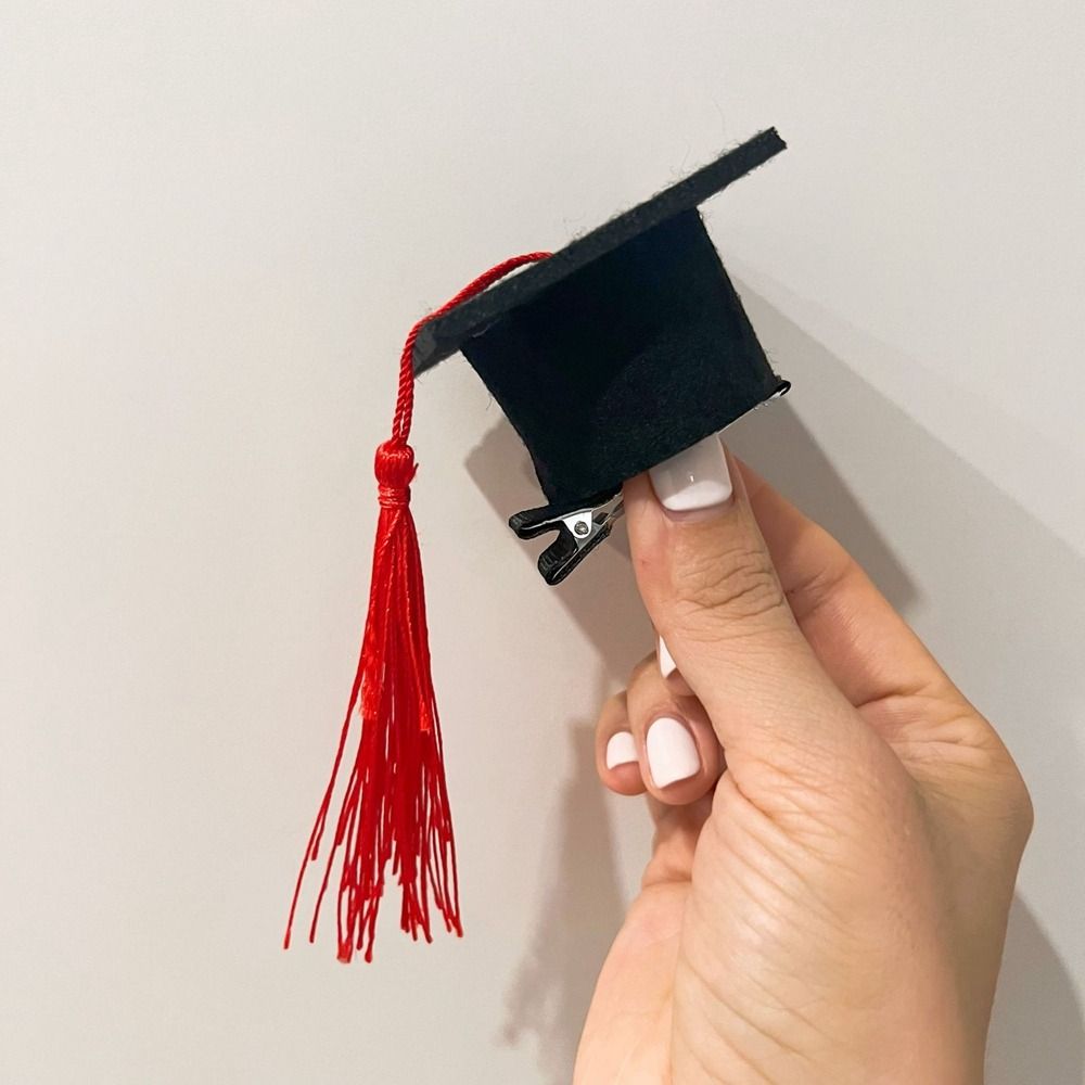 Small Graduation Hat Mini Bachelor Hat Hairpin Graduation Headband  Graduate Photo Prop