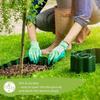Corrugated Plastic Garden Edging Landscape Edging Border for Lawn Flower & Vegetable Bed Outdoor Decorative Green Fence Barrier