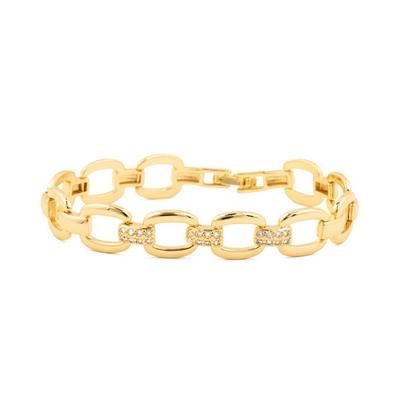 Pulsera - LUXENTER - Insio - Circonita brillante - Acabado oro amarillo de 18 quilates - 18 cm