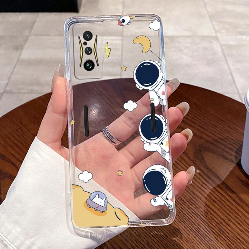 Jelly Casing For Xiaomi Poco F4 GT 5G Capa For POCO F3 GT Fundas Clear Silicone Soft TPU Back Cover Cute Cat Protective Case