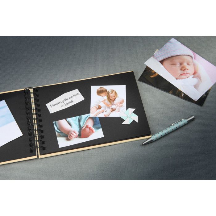 Album photo - Walther - Fun - Beige - 40 pages - 17x23 cm - À coller