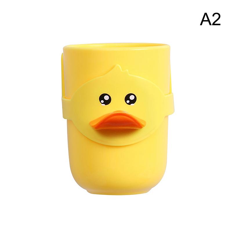 

3 в 1 желтая утиная зубная щетка стаканчик портативный зубная щетка мытье полости рта пластиковый держатель зубной щетки для дома и отеля аксессуары для ванной комнаты