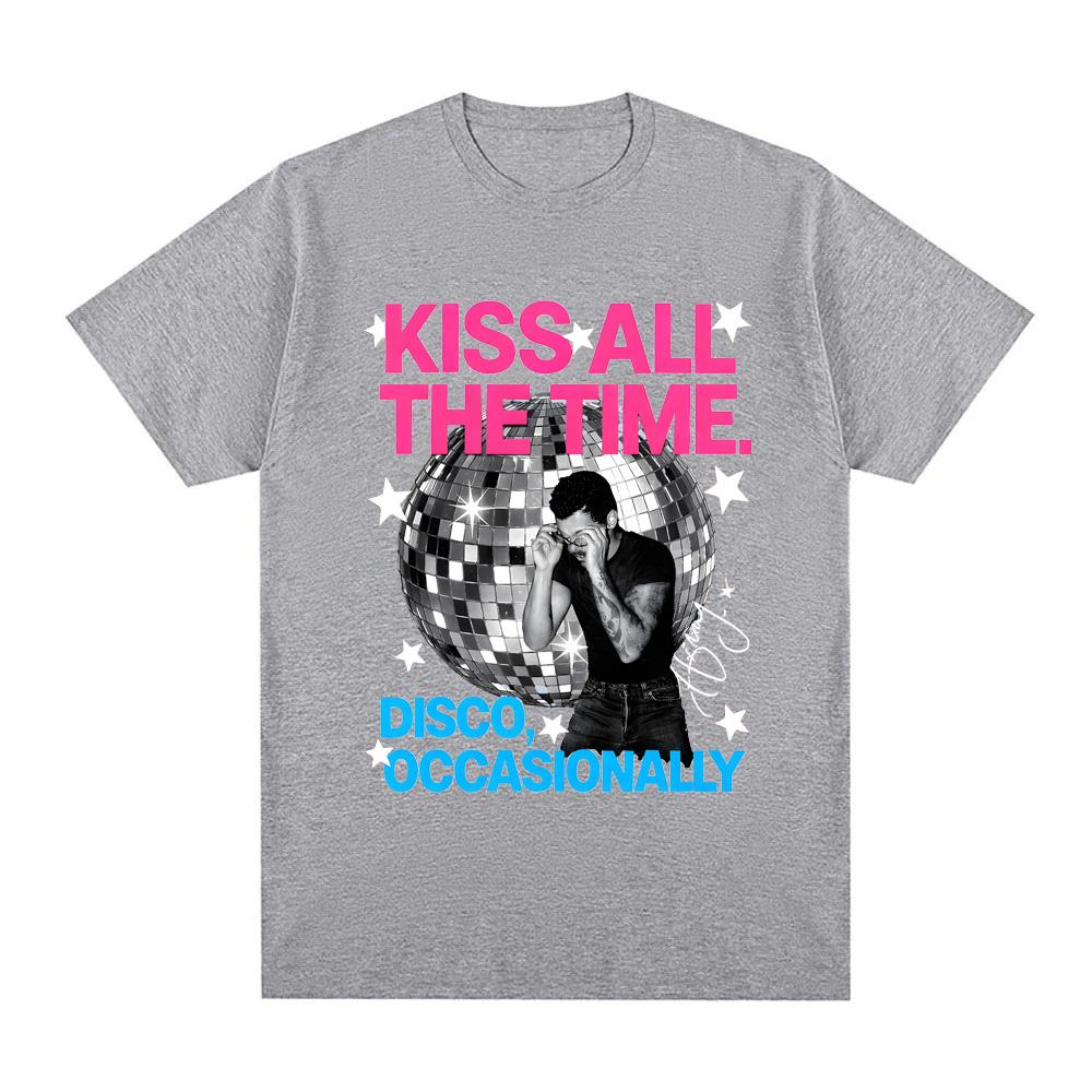 2026 Summer HarryStyle Kiss All The Time Disco Occasionally Disco Ball Love On Tour Classic TShirt High Quality Comfortable