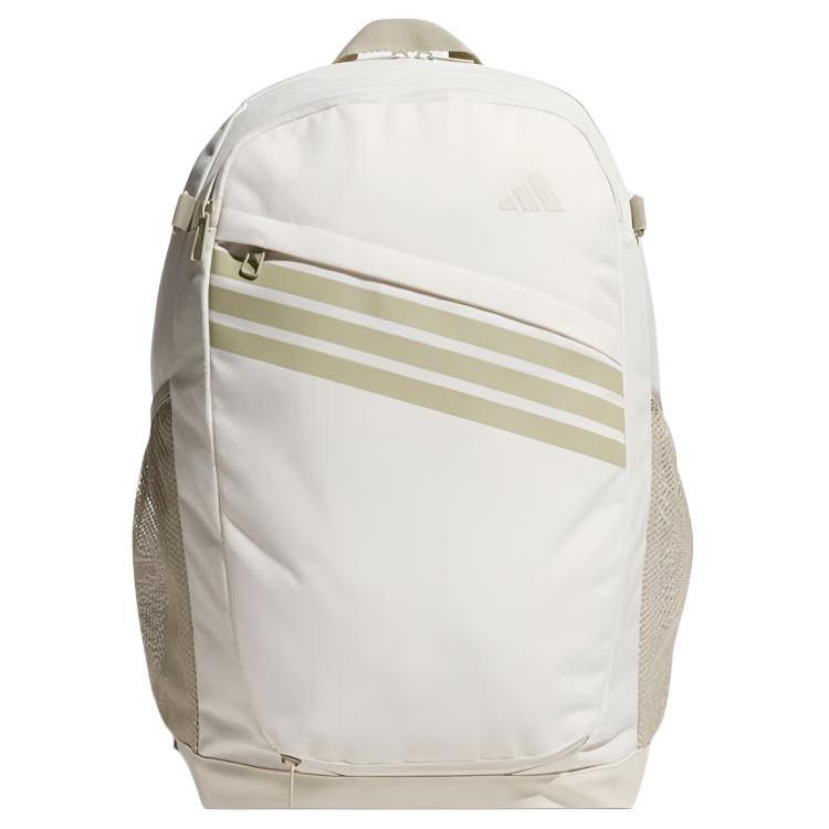 Adidas Hidden Mesh Pocket Basketball Sports Fashion Versatile Zipper Closure Backpack Large Unisex Backpack KS5166 Bauxite Brown & Wonder Goods Brown