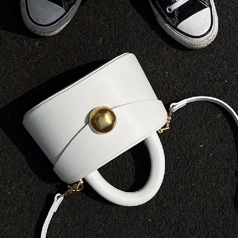 Fashionable PU Crossbody Bag for Women Casual Shoulder Bag Top Handle Bag Bucket Bag